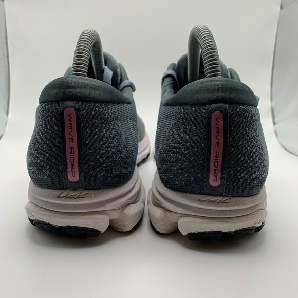 MIZUNO Women’s Size 9 Wave Rider Waveknit 3 411122.BFVB Gray Running Shoes - Picture 4 of 8